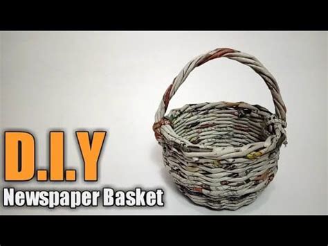 Cara Membuat Keranjang Bulat Dari Koran How To Make Newspaper Basket