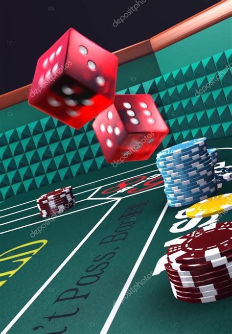 Casino craps, throwing dice — Stock Photo © plrang #2374987