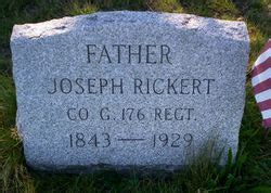 Joseph Rickert 1843 1929 Find A Grave Memorial