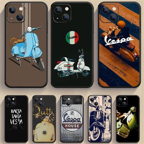 Vespa Scooter Cute Motorcycle Phone Case Cover Cell For IPhone Xiaomi