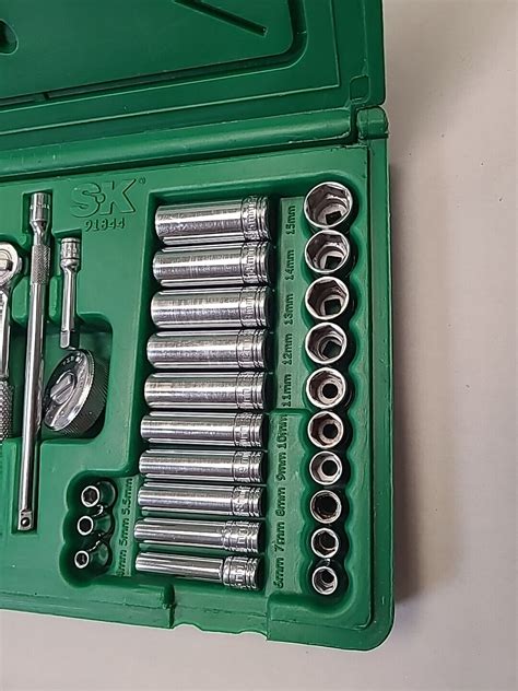 Sk Pcs Pt Std Deep Metric Sae Socket Set Old Sk