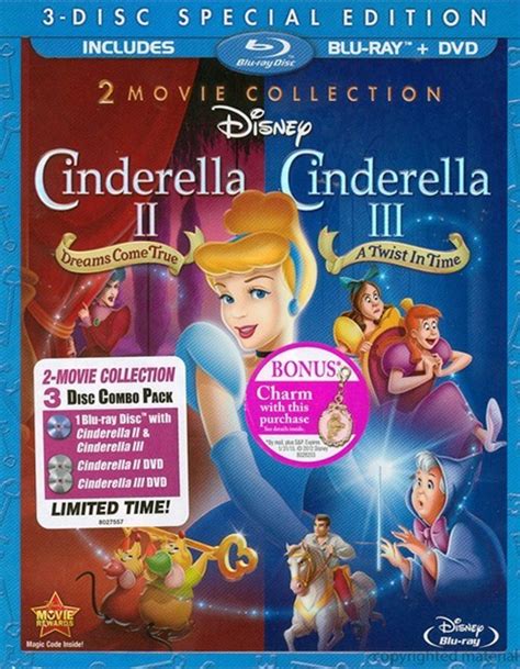 Cinderella Ii Cinderella Iii 2 Movie Collection Blu Ray Dvd Combo Blu Ray Dvd Empire