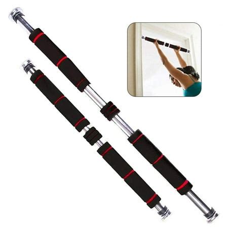 Portable Adjustable Pull Up Bar Heavy Duty Pull-ups Bar Horizontal Fitness Bar for Home Doorway ...