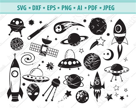 Space Svg Bundle Cartoon Space Svg Planets Svg Earth Svg Etsy