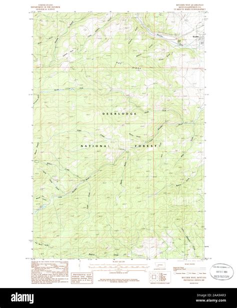 Map Of Boulder Montana Hi Res Stock Photography And Images Alamy