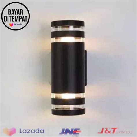 lampu dinding outdoorindoor tembok tempel pilar tiang rumah minimalis