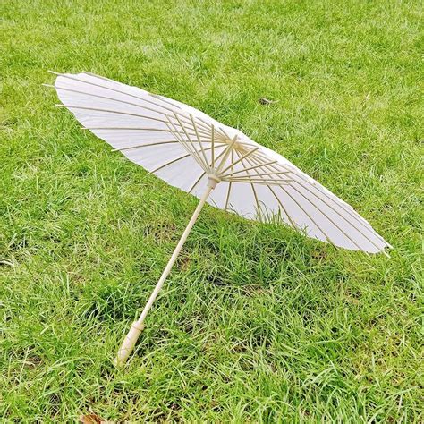 30pcs 60 80cmchinese Craft Paper Umbrella For Wedding Photograph Accessory Party Decor White