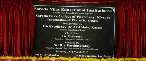 Sarada Vilas Pharmacy College Mysore