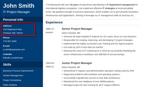 Address On A Resume Should You Put It And How To Write It