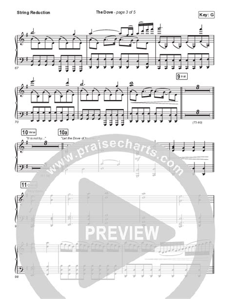 The Dove Unison 2 Part Choir String Reduction Sheet Music PDF The