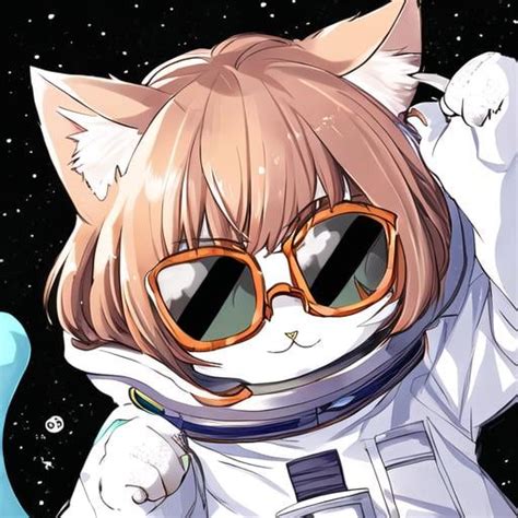 Space Cat Glasses Openart