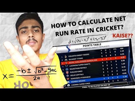 How To Calculate Net Run Rate In Cricket Simplest Explanation On