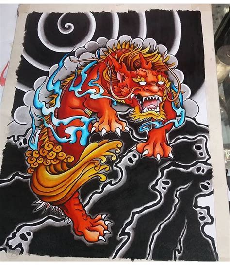 Irezumi Culture Tattoo On Instagram Nice Shishi Ryu Watercolor