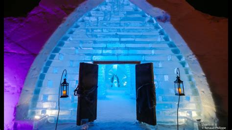 10 Magical Hotels Made Entirely Of Ice Youtube