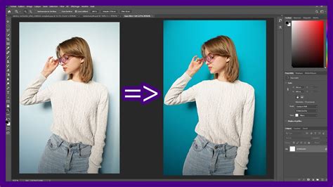 Tuto Photoshop Comment Changer La Couleur D Un Fond Uni Studio Hot