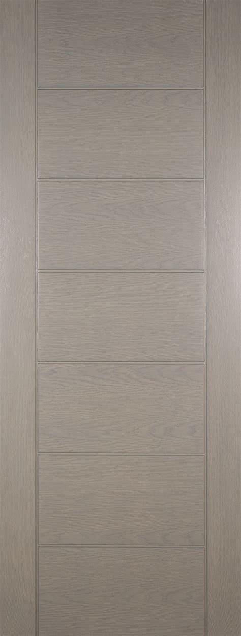 Palma 7 Panel Grey Stained Interior Oak Door Oak Doors Grey Stain