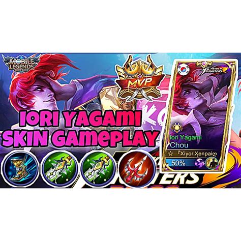 Jual 95 SKIN MOBILE LEGENDS CHOU IORI YAGAMI SKIN KOF CHOU EFEK