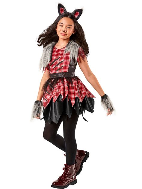 Girls' Wild Werewolf Costume