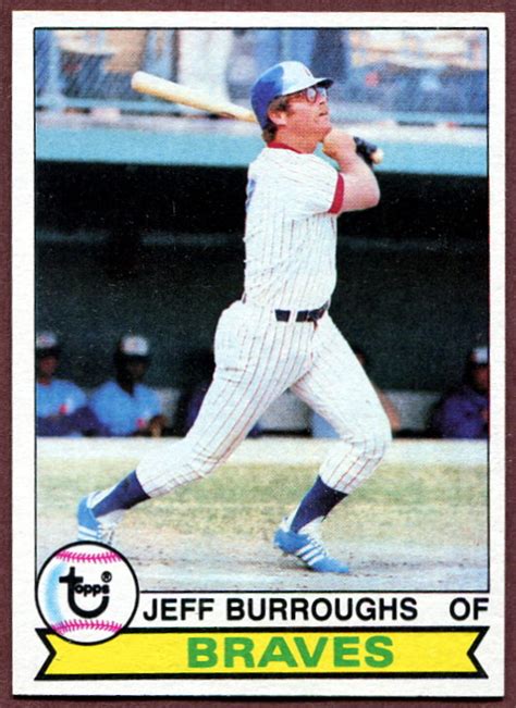 Topps Jeff Burroughs Baseball Card Atlanta Braves