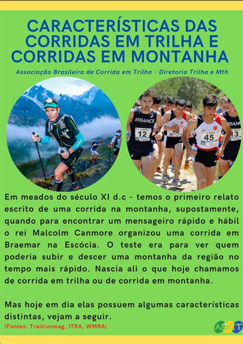 Características das Corridas em Trilha e Corrida de Montanha