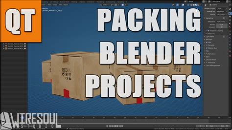 Blender Quick Tip PACK THE PROJECT YouTube