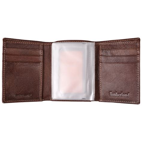 Timberland Men S Canvas Leather Trifold Wallet Paul Smith