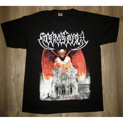 Bestial Devastation By Sepultura Tshirt M With Sirgorgoroth Ref