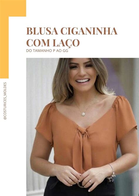 Molde Blusa Ciganinha Com Laço Elo7 Produtos Especiais