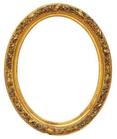 Proantic Oval Frame In Golden Wood Ref 626