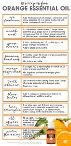 10 Recipes for Orange Essential Oil | Free Printable Download