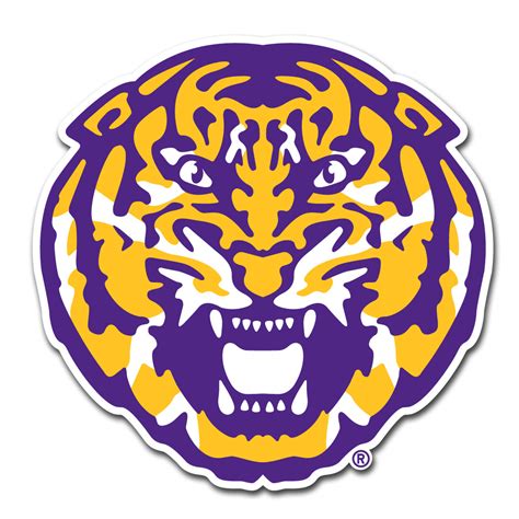 Bandb Dry Goods Lsu Tiger Head Premium Vinyl Decal — Bengals And Bandits