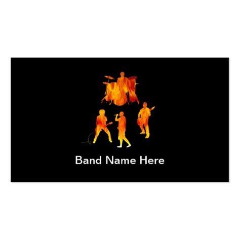 Simple Rock Band Business Cards | Zazzle