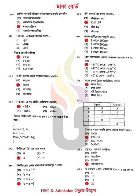 Hsc Ict Question Solution Dhaka Board All Set Published Today