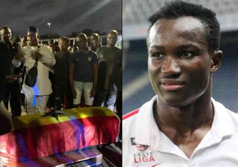 Mortal Remains Of Raphael Dwamena Arrives In Ghana Funeral Date