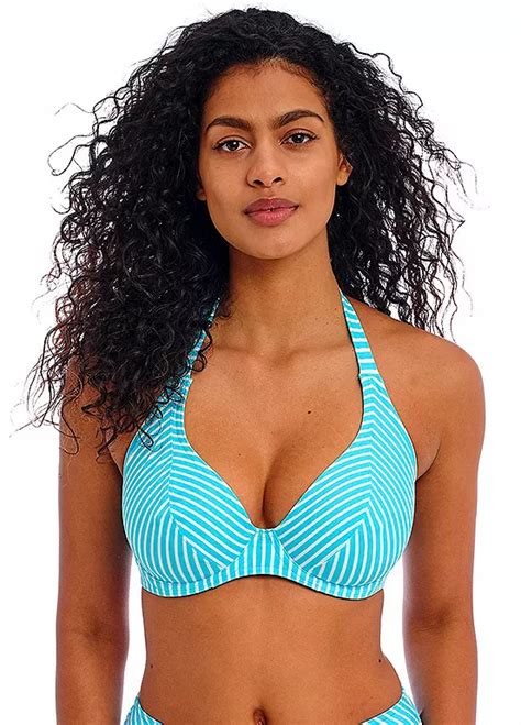 Freya Jewel Cove Underwired Halter Bikini Top Kaleidoscope