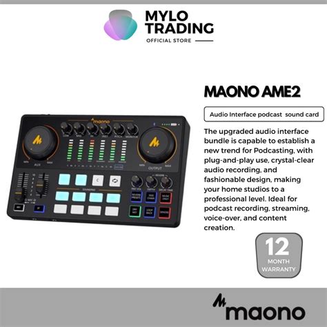 Maono Ame Am E Maonocaster Integrated Audio Production Studio Sound