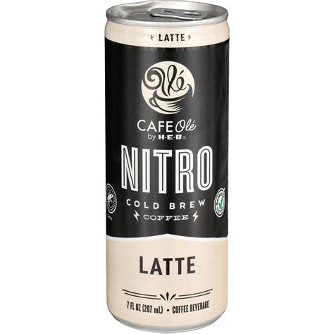 Cafe Olé By H E B Nitro Cold Brew Coffee Latte Shop Coffee At H E B