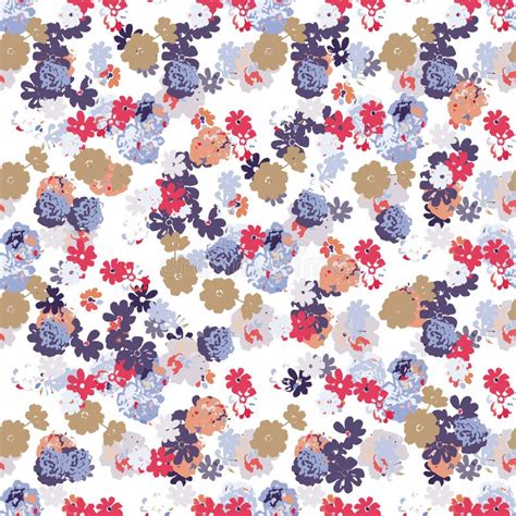 Trendy Seamless Floral Pattern In Vectorseamless Vector Pattern For