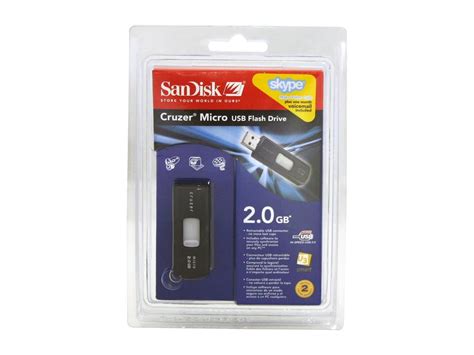 Sandisk Cruzer Micro 2gb Flash Drive Usb20 Portable