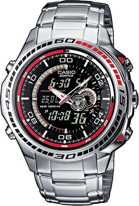 Casio Edifice Homme Analogique Digital Quartz Montre Avec Bracelet En