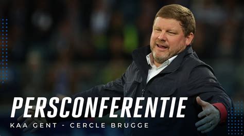 Persconferentie Na Kaa Gent Cercle Brugge Youtube