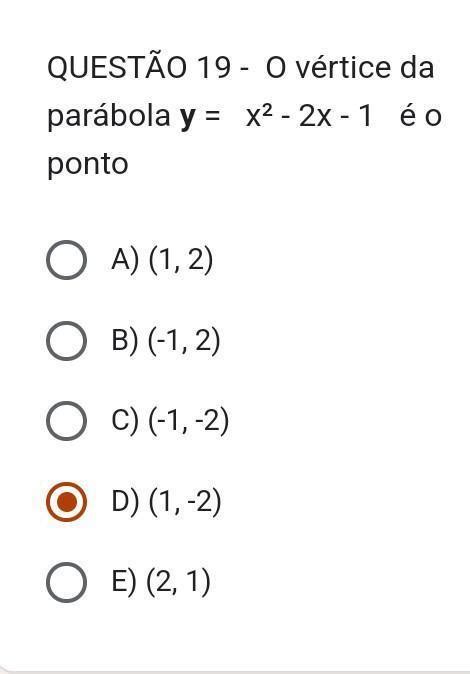 Quest O O V Rtice Da Par Bola Y X X O Ponto Brainly