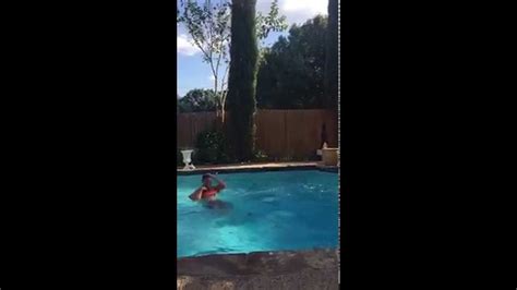 Dad Gets Pushed Into Pool Youtube