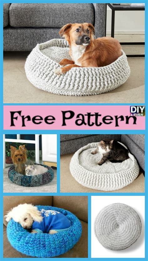 Cozy Crochet Pet Bed Free Patterns Diy 4 Ever