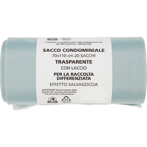 Sacchi Spazzatura Trasparente Cm X X Sacme Pz Coop Shop