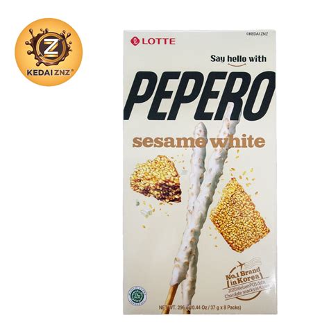 Chocolate Lotte Pepero Sesame White Box 296g Coklat Shopee Malaysia