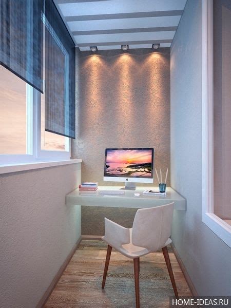 Как сделать кабинет на балконе, организация рабочего места на балконе ...