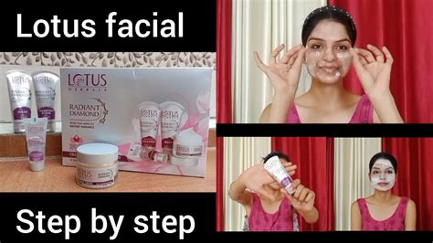 Lotus Facial Step By Step Reviews Facial Sushmameena9425 Youtube