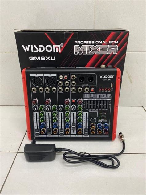 MIXER WISDOM GM6XU GM 6XU GM 6 XU 6 CHANNEL Lazada Indonesia