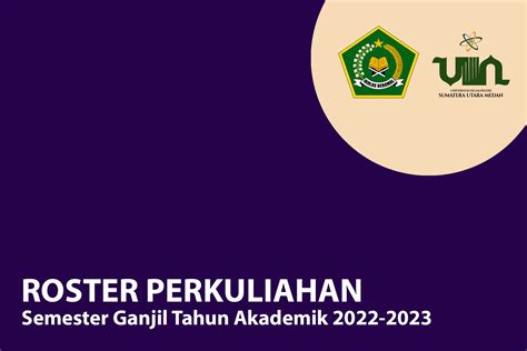 Roster Perkuliahan Prodi Sistem Informasi Semester Ganjil TA 2022 2023